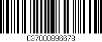 Código de barras (EAN, GTIN, SKU, ISBN): '037000896678'