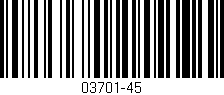 Código de barras (EAN, GTIN, SKU, ISBN): '03701-45'