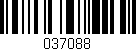 Código de barras (EAN, GTIN, SKU, ISBN): '037088'
