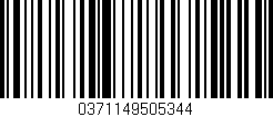 Código de barras (EAN, GTIN, SKU, ISBN): '0371149505344'