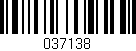 Código de barras (EAN, GTIN, SKU, ISBN): '037138'