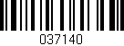 Código de barras (EAN, GTIN, SKU, ISBN): '037140'