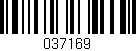 Código de barras (EAN, GTIN, SKU, ISBN): '037169'