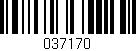 Código de barras (EAN, GTIN, SKU, ISBN): '037170'