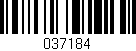 Código de barras (EAN, GTIN, SKU, ISBN): '037184'