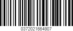 Código de barras (EAN, GTIN, SKU, ISBN): '0372021664807'