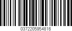 Código de barras (EAN, GTIN, SKU, ISBN): '0372205954816'