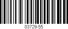 Código de barras (EAN, GTIN, SKU, ISBN): '03729-55'