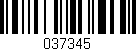Código de barras (EAN, GTIN, SKU, ISBN): '037345'