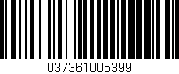 Código de barras (EAN, GTIN, SKU, ISBN): '037361005399'