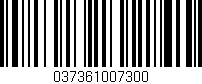 Código de barras (EAN, GTIN, SKU, ISBN): '037361007300'