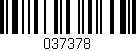Código de barras (EAN, GTIN, SKU, ISBN): '037378'