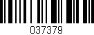 Código de barras (EAN, GTIN, SKU, ISBN): '037379'
