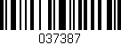 Código de barras (EAN, GTIN, SKU, ISBN): '037387'