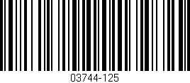 Código de barras (EAN, GTIN, SKU, ISBN): '03744-125'