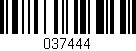 Código de barras (EAN, GTIN, SKU, ISBN): '037444'