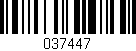 Código de barras (EAN, GTIN, SKU, ISBN): '037447'