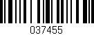 Código de barras (EAN, GTIN, SKU, ISBN): '037455'