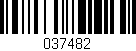 Código de barras (EAN, GTIN, SKU, ISBN): '037482'