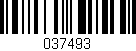 Código de barras (EAN, GTIN, SKU, ISBN): '037493'