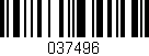 Código de barras (EAN, GTIN, SKU, ISBN): '037496'