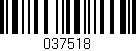 Código de barras (EAN, GTIN, SKU, ISBN): '037518'