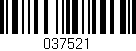 Código de barras (EAN, GTIN, SKU, ISBN): '037521'
