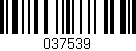Código de barras (EAN, GTIN, SKU, ISBN): '037539'