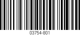 Código de barras (EAN, GTIN, SKU, ISBN): '03754-801'