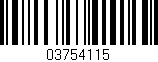 Código de barras (EAN, GTIN, SKU, ISBN): '03754115'