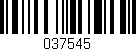 Código de barras (EAN, GTIN, SKU, ISBN): '037545'
