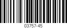 Código de barras (EAN, GTIN, SKU, ISBN): '03757-45'