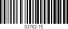 Código de barras (EAN, GTIN, SKU, ISBN): '03762-15'