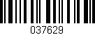 Código de barras (EAN, GTIN, SKU, ISBN): '037629'