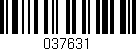 Código de barras (EAN, GTIN, SKU, ISBN): '037631'