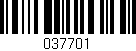 Código de barras (EAN, GTIN, SKU, ISBN): '037701'