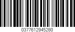 Código de barras (EAN, GTIN, SKU, ISBN): '0377612945280'