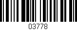 Código de barras (EAN, GTIN, SKU, ISBN): '03778'