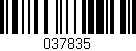 Código de barras (EAN, GTIN, SKU, ISBN): '037835'