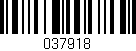 Código de barras (EAN, GTIN, SKU, ISBN): '037918'