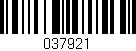 Código de barras (EAN, GTIN, SKU, ISBN): '037921'