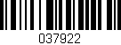 Código de barras (EAN, GTIN, SKU, ISBN): '037922'