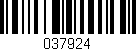 Código de barras (EAN, GTIN, SKU, ISBN): '037924'
