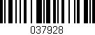 Código de barras (EAN, GTIN, SKU, ISBN): '037928'