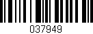Código de barras (EAN, GTIN, SKU, ISBN): '037949'