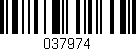 Código de barras (EAN, GTIN, SKU, ISBN): '037974'