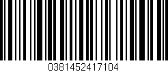 Código de barras (EAN, GTIN, SKU, ISBN): '0381452417104'