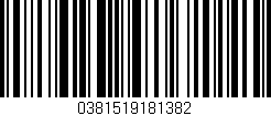Código de barras (EAN, GTIN, SKU, ISBN): '0381519181382'