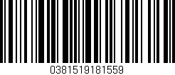 Código de barras (EAN, GTIN, SKU, ISBN): '0381519181559'