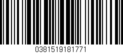 Código de barras (EAN, GTIN, SKU, ISBN): '0381519181771'